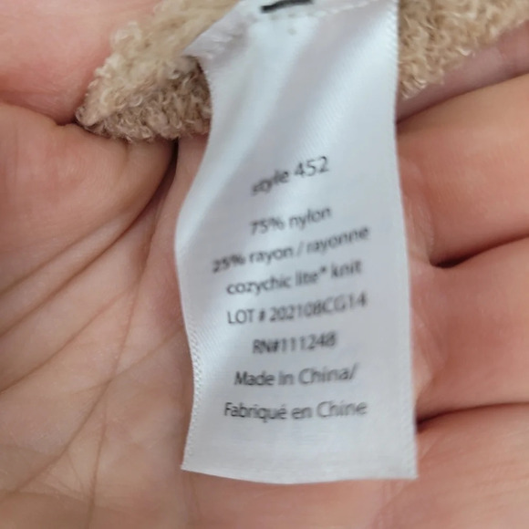 Barefoot Dreams cozychic Lite circle cardigan beige soft comfy Xsmall small - Picture 6 of 6